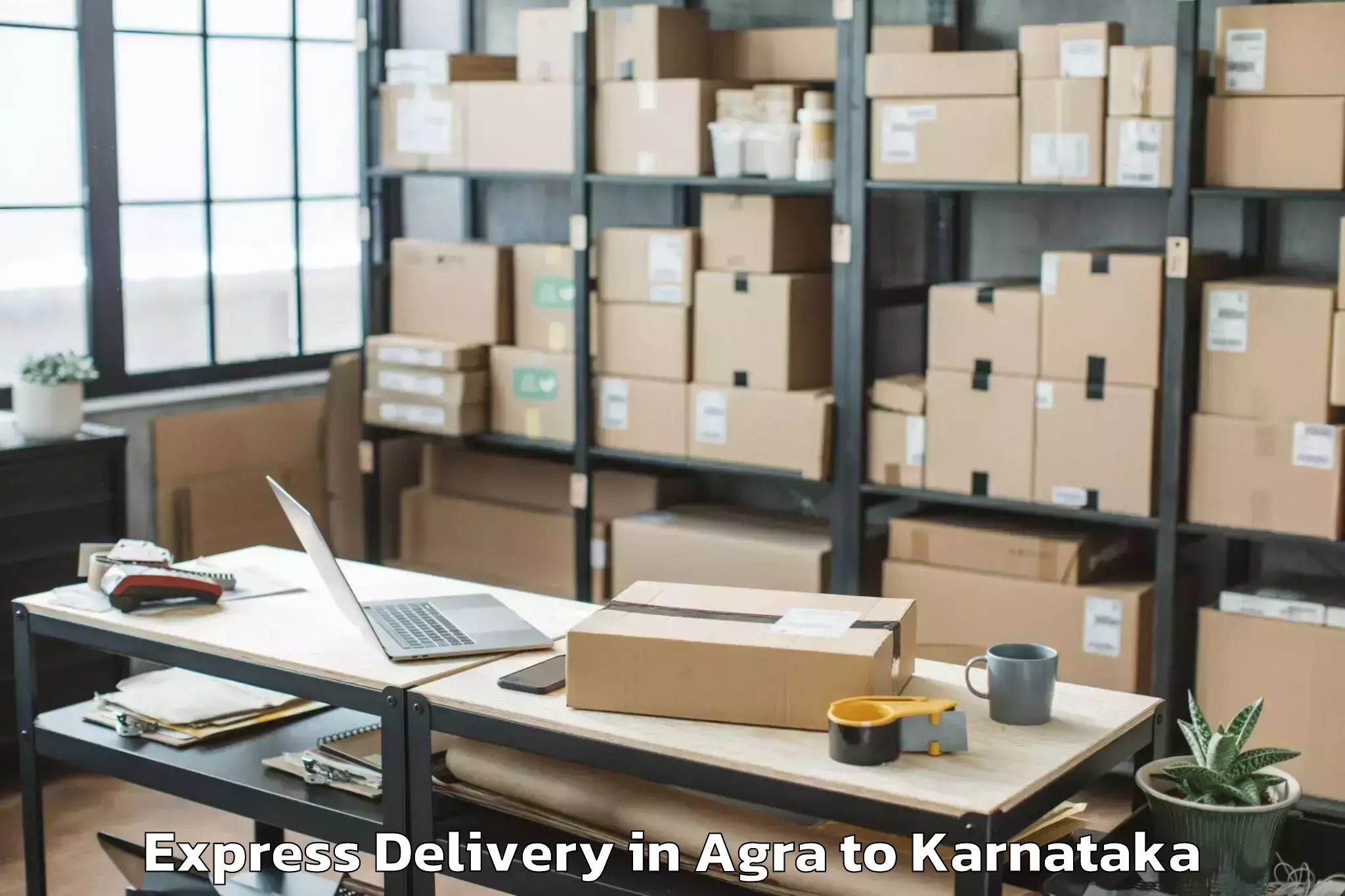 Book Agra to Davangere University Davangere Express Delivery Online